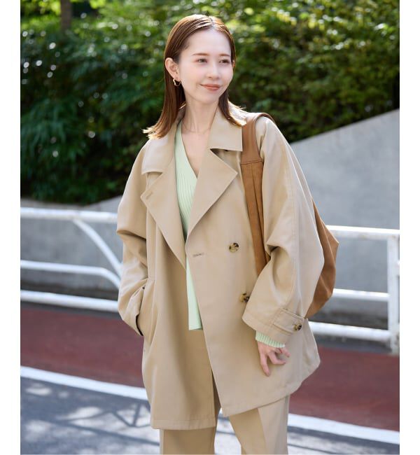 SLOBE IENA「Vネックペプラムカーディガン」|カーディガン|