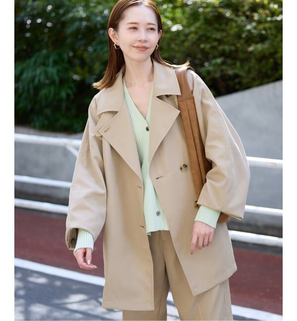 SLOBE IENA「Vネックペプラムカーディガン」|カーディガン|