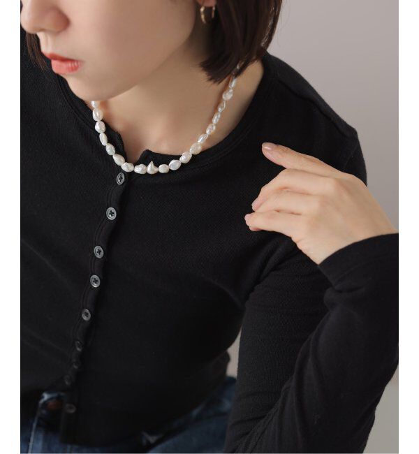 Lilas by Spick&Span「バロックパール40cmネックレス SV」|ネックレス|