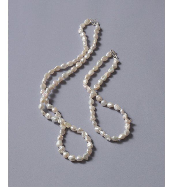 Lilas by Spick&Span「バロックパール40cmネックレス SV」|ネックレス|