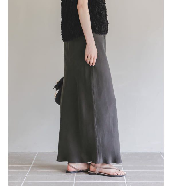 NOBLE「《追加3》キュプラナローAラインスカート」|スカート|