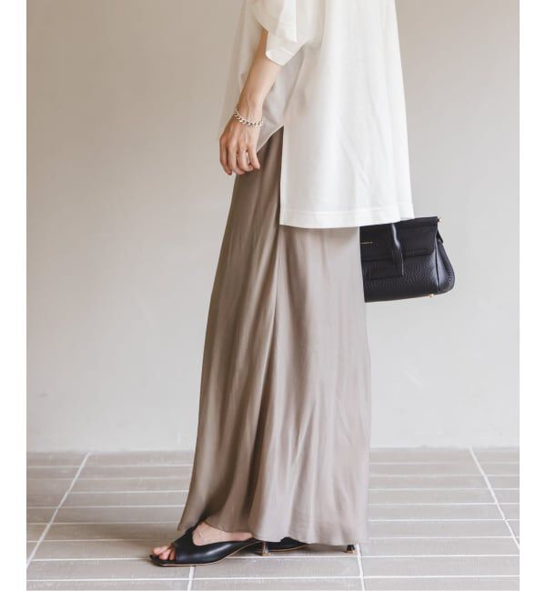 NOBLE「《追加3》キュプラナローAラインスカート」|スカート|