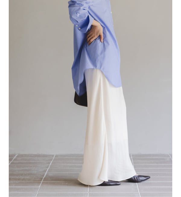NOBLE「《追加3》キュプラナローAラインスカート」|スカート|
