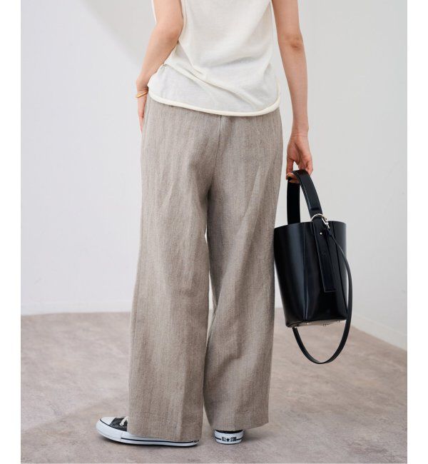 FRAMeWORK「PROTAGONISTA/プロタゴニスタ ウールリネンパンツ」|スラックス|