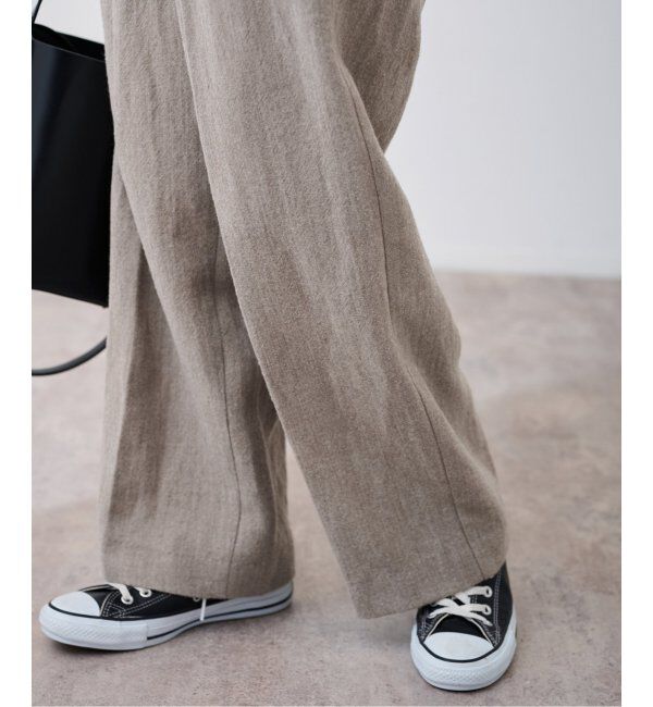 FRAMeWORK「PROTAGONISTA/プロタゴニスタ ウールリネンパンツ」|スラックス|