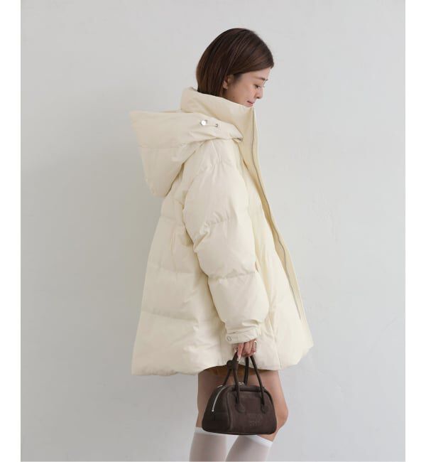 U by SPICK&SPAN「PUFFER NECK COCCOON DOWN」|ダウン|