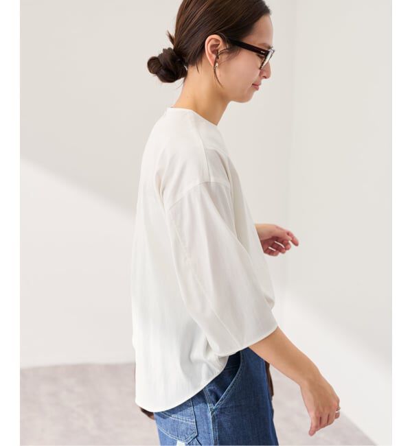 FRAMeWORK「キュプラナイロンプルオーバー」|シャツ・ブラウス|