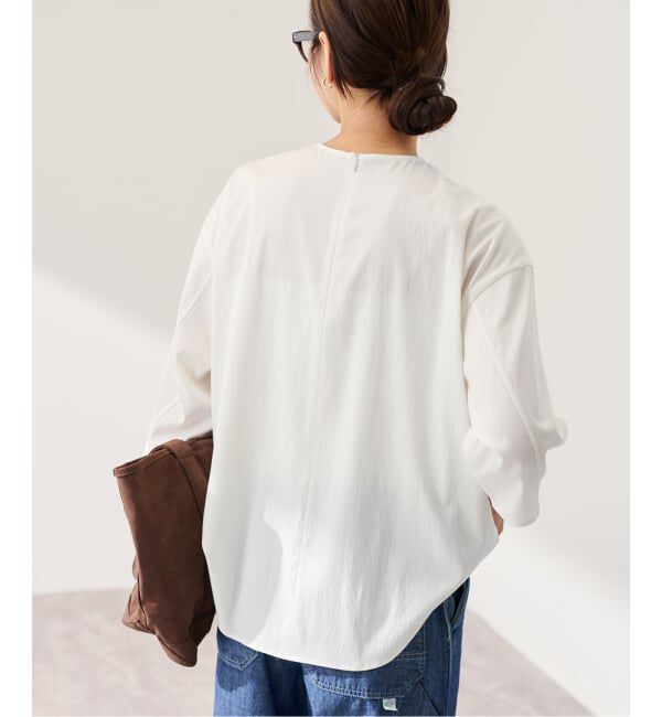 FRAMeWORK「キュプラナイロンプルオーバー」|シャツ・ブラウス|