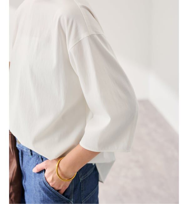 FRAMeWORK「キュプラナイロンプルオーバー」|シャツ・ブラウス|