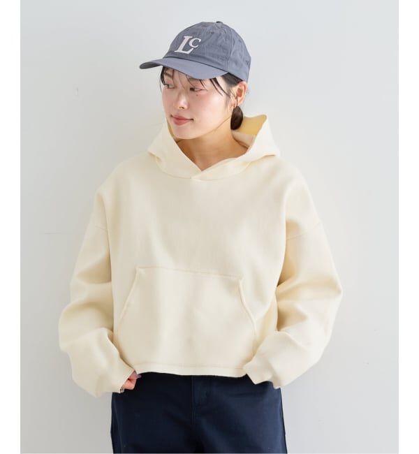 U by SPICK&SPAN「《予約》スウェットライクニットフーディー」|パーカー|ナチュラル