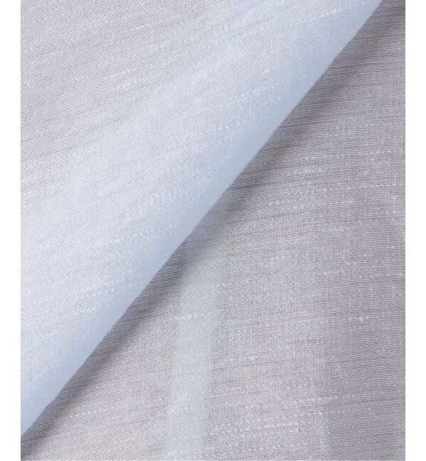 U by SPICK&SPAN「《予約》リネンコンエアリーローンオーバーシャツ」|シャツ・ブラウス|