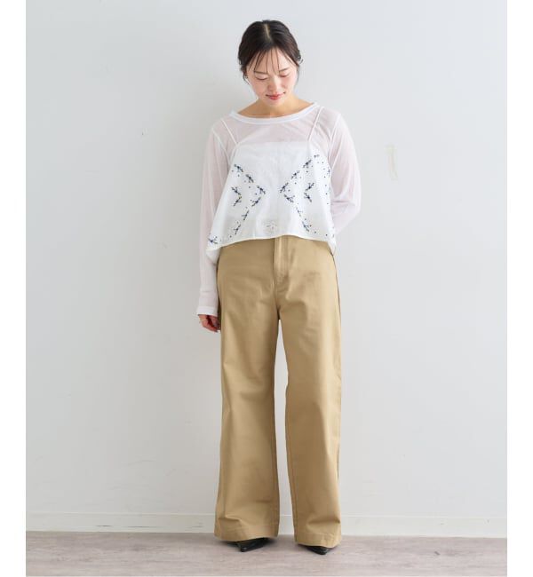 U by SPICK&SPAN「《予約》フレアシシュウキャミブラウス」|シャツ・ブラウス|