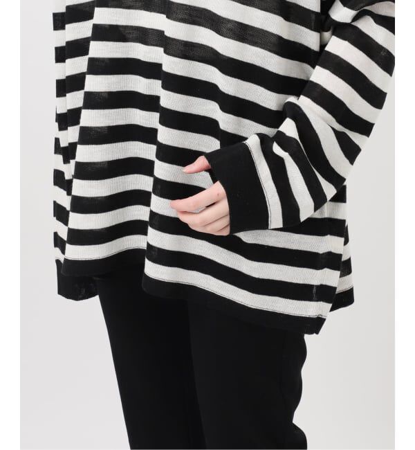 U by SPICK&SPAN「《予約》ウォッシャブルシアーオーバーニット」|ニット・セーター|