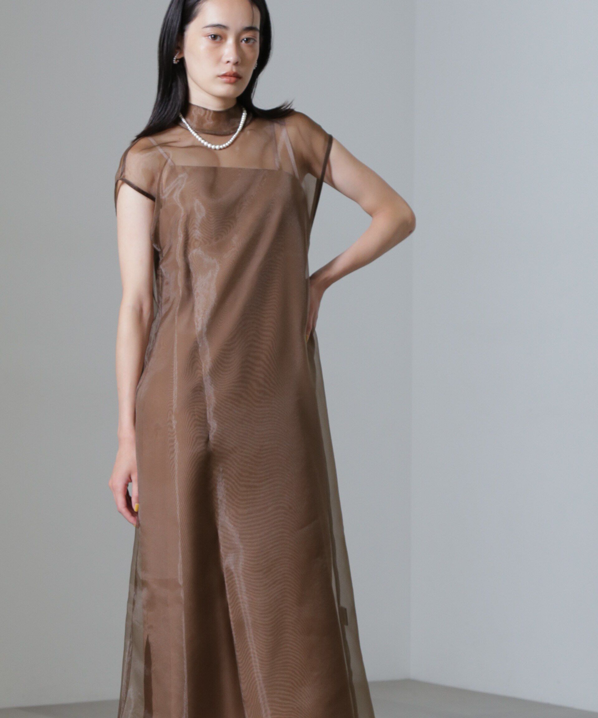 nano･universe「Kaene/アシメインナーオーガンジードレス」|ワンピース|