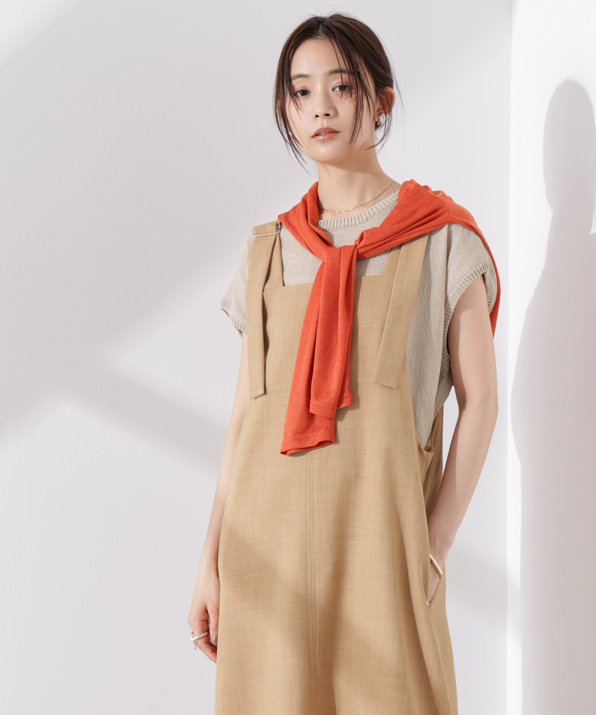 nano･universe「バックスリットシアーニットプルオーバー」|ニット・セーター|