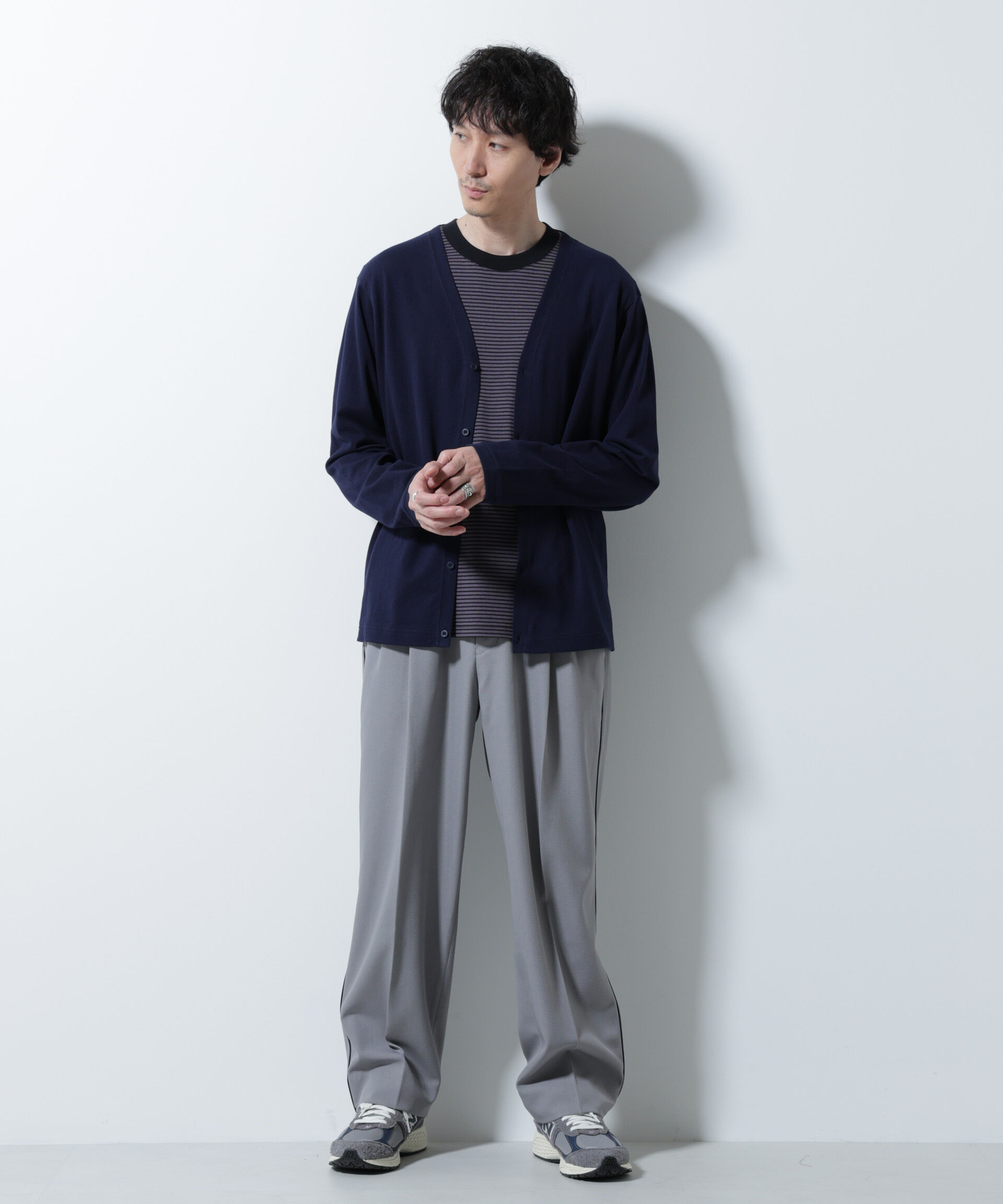 nano･universe「イージー側章スラックス」|チノ|