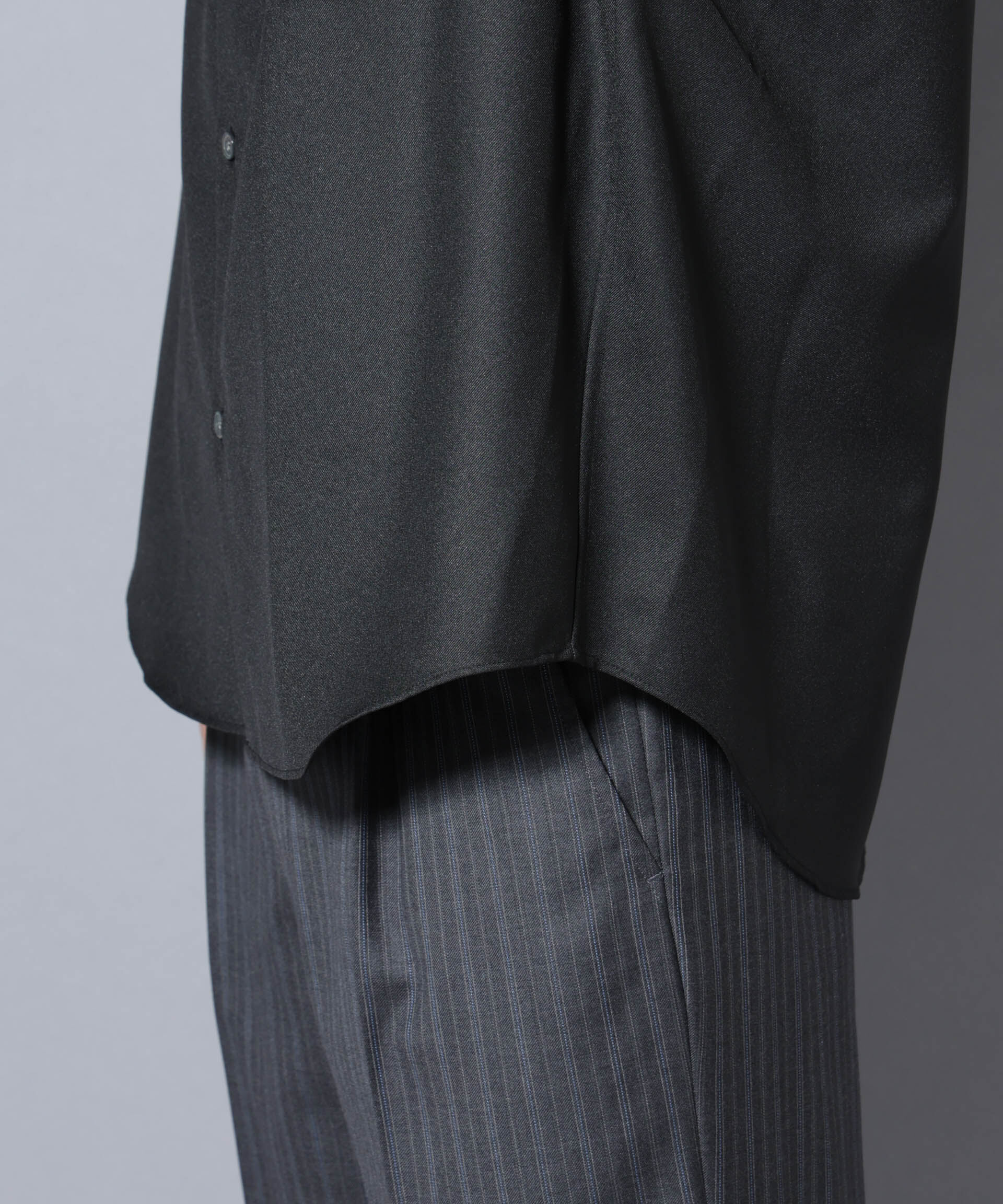 nano･universe「｢Gavante｣ ドライギャバスタンドカラーシャツ」|シャツ・ブラウス|