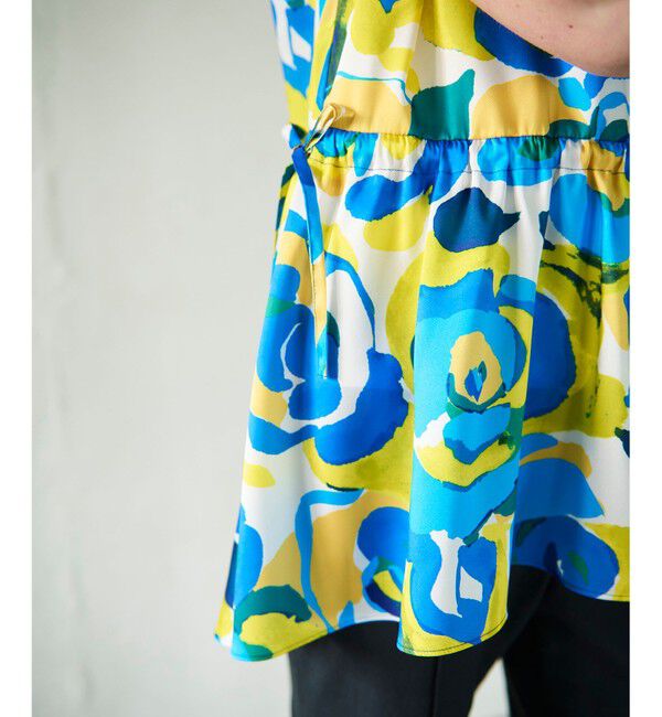 GRACE CONTINENTAL「ペイントカラープリントトップ」|Tシャツ・カットソー|