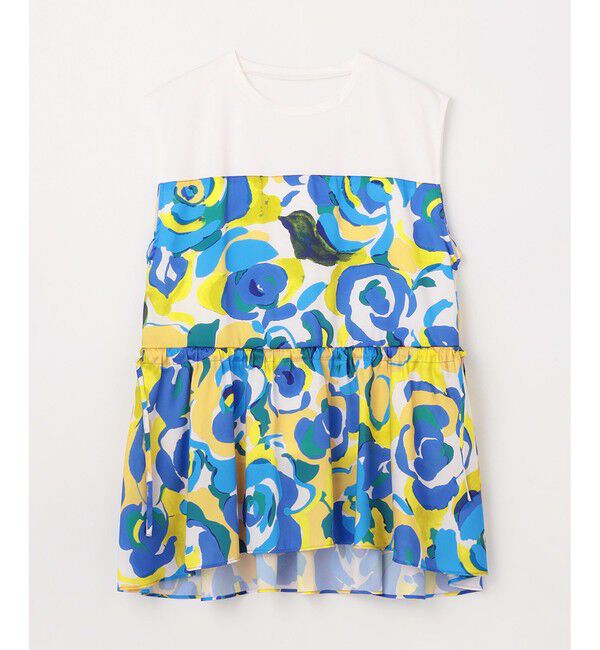 GRACE CONTINENTAL「ペイントカラープリントトップ」|Tシャツ・カットソー|