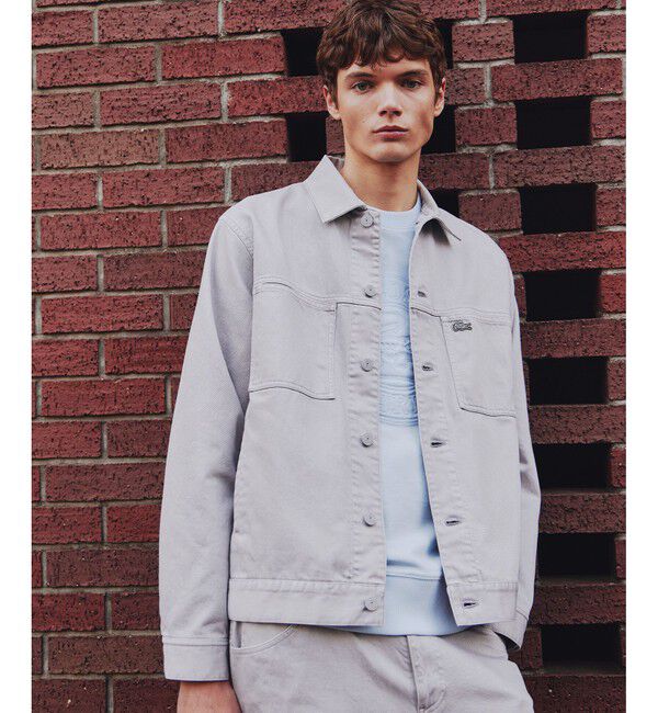 LACOSTE「11.5oz ボックスカラーデニムジャケット」|デニムジャケット|