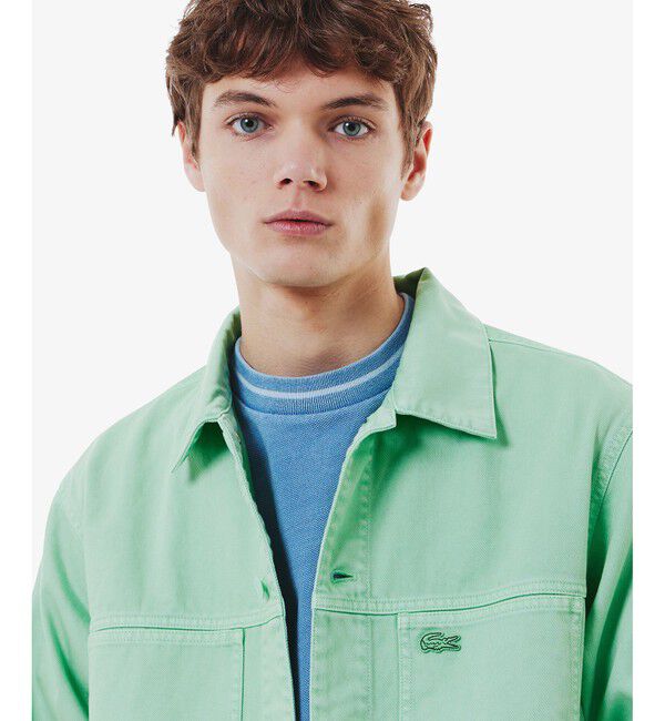 LACOSTE「11.5oz ボックスカラーデニムジャケット」|デニムジャケット|