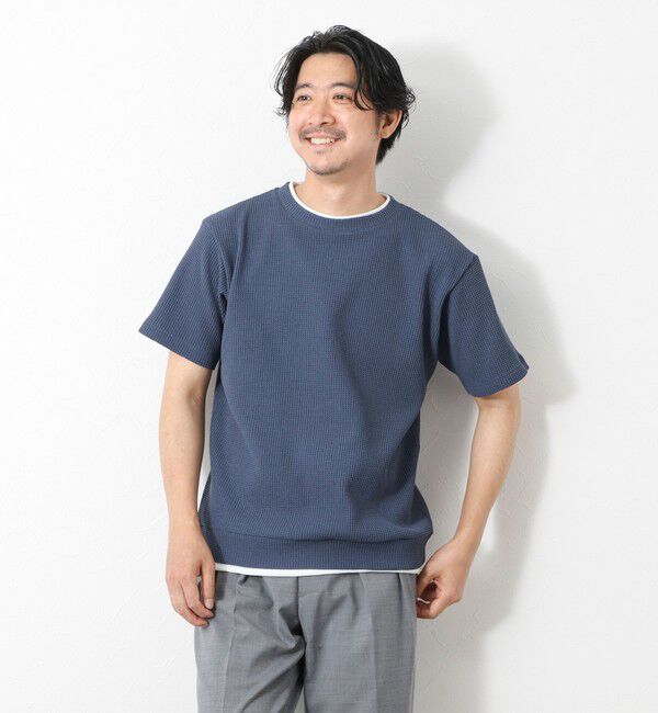 NOLLEY'S goodman「【IRM】《吸水速乾/UVカット》ワッフルフェイクレイヤードTee 25SS」|Tシャツ・カットソー|