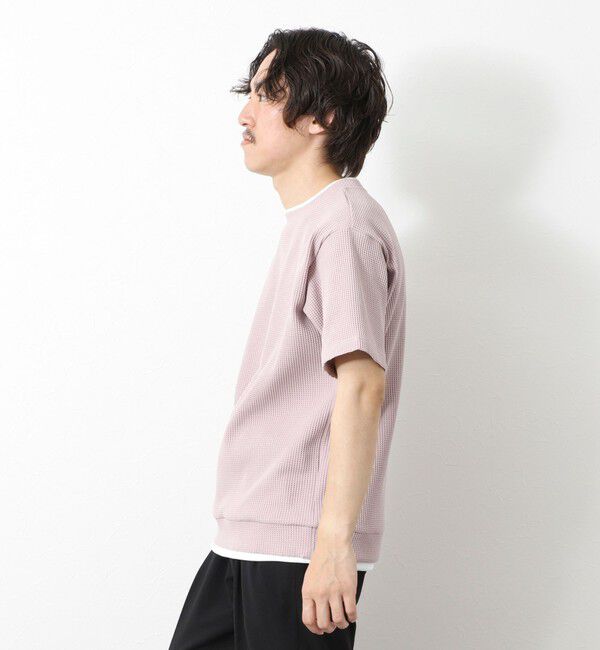 NOLLEY'S goodman「【IRM】《吸水速乾/UVカット》ワッフルフェイクレイヤードTee 25SS」|Tシャツ・カットソー|