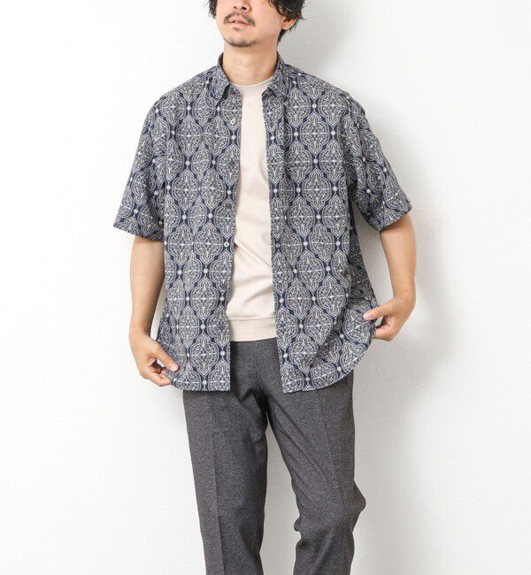 NOLLEY'S goodman「【DotAir】吸水速乾 総柄BDシャツ 25SS」|シャツ・ブラウス|