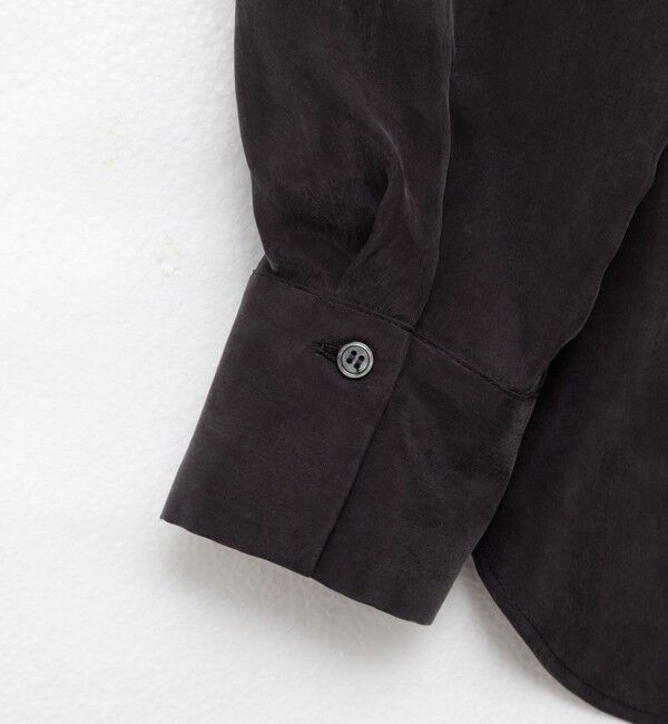 NOLLEY'S「《セットアップ対応》ウォッシャブルシルキーキュプラドレープシャツ」|シャツ・ブラウス|