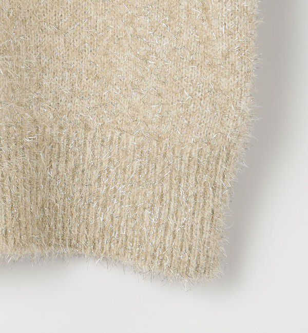 NOLLEY'S sophi「キラキラフェザー2WAY5分袖プルオーバーニット」|カーディガン|