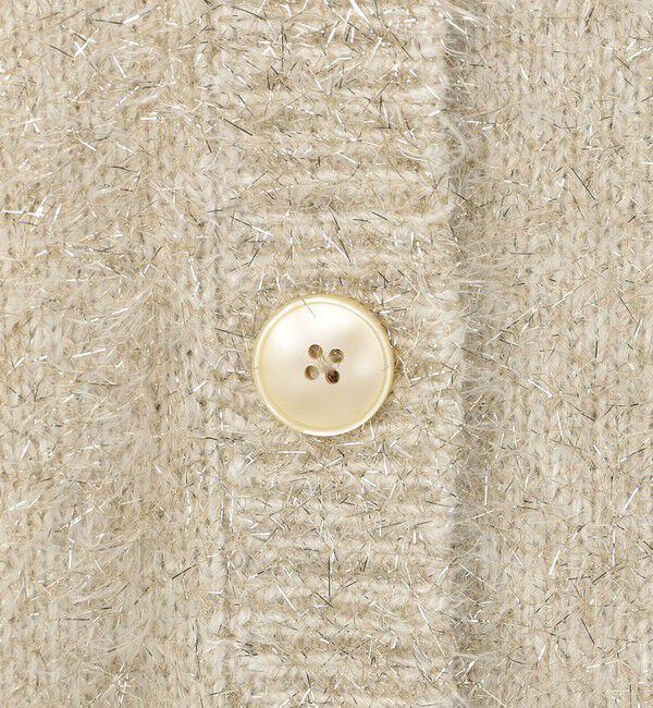 NOLLEY'S sophi「キラキラフェザー2WAY5分袖プルオーバーニット」|カーディガン|