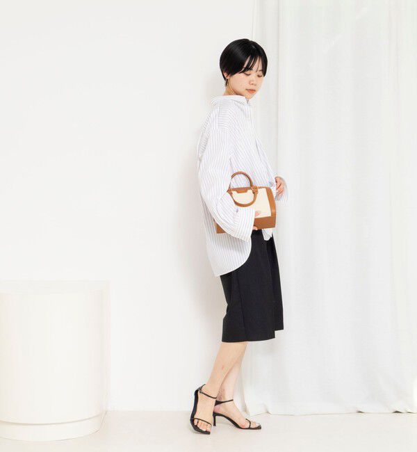 Rie Miller「ウォッシャブルレギュラーカラー2WAYシャツ」|シャツ・ブラウス|