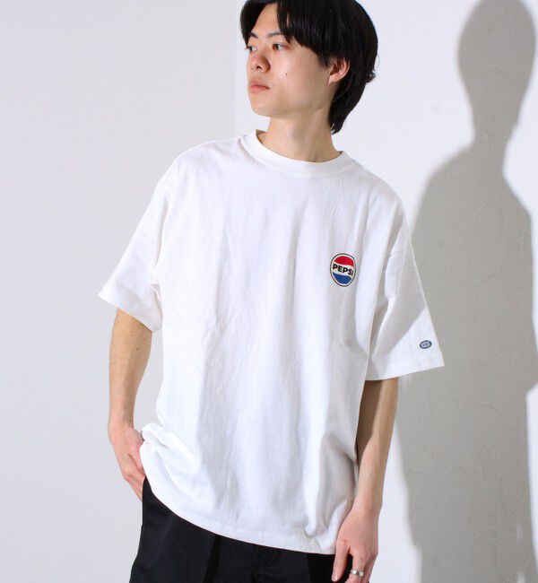 GLOSTER「【PEPSI&times;DISCUS ATHLETIC】コラボ プリント 半袖 クルーネックTシャツ」|Tシャツ・カットソー|