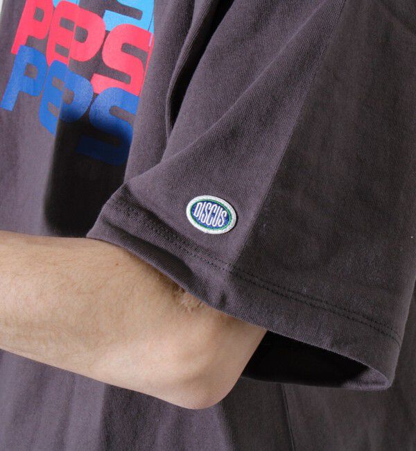 GLOSTER「【PEPSI&times;DISCUS ATHLETIC】コラボ プリント 半袖 クルーネックTシャツ」|Tシャツ・カットソー|