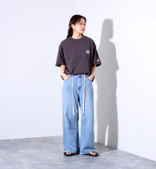 GLOSTER「【PEPSI&times;DISCUS ATHLETIC】コラボ プリント 半袖 クルーネックTシャツ」|Tシャツ・カットソー|