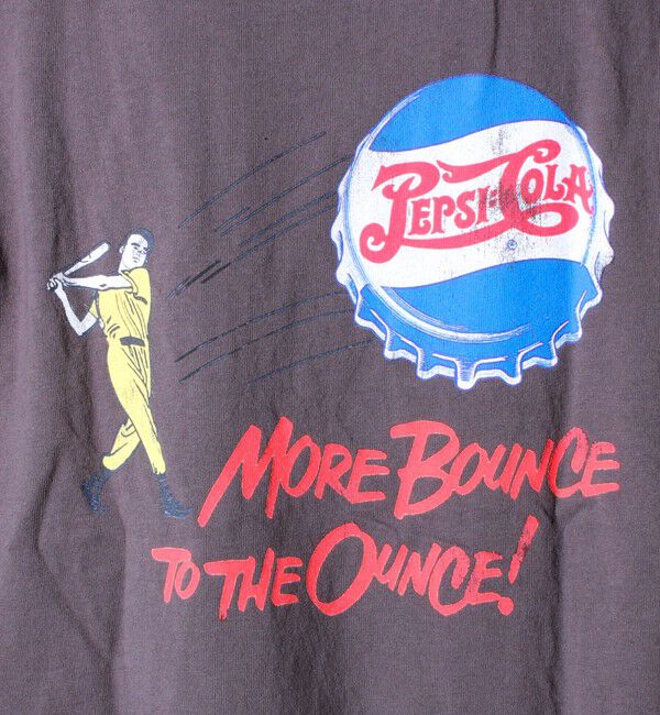 GLOSTER「【PEPSI&times;DISCUS ATHLETIC】コラボ プリント 半袖 クルーネックTシャツ」|Tシャツ・カットソー|