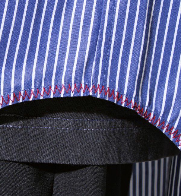 GLOSTER「【裾ステッチで差がつく】ストライプオーバーシャツ」|シャツ・ブラウス|