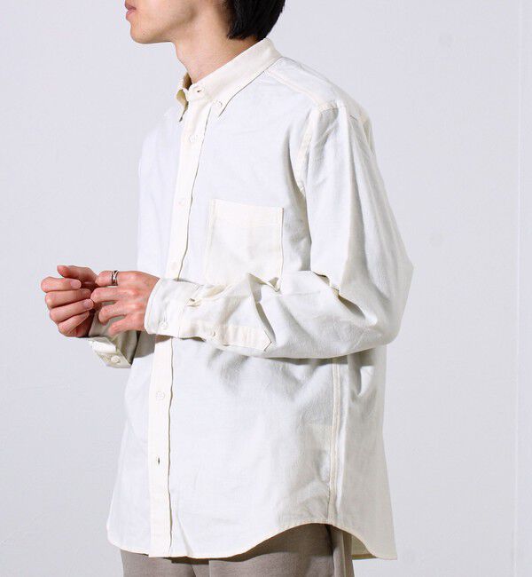 GLOSTER「【ビジカジ対応】ニットテープ ボタンダウンネルシャツ」|シャツ・ブラウス|