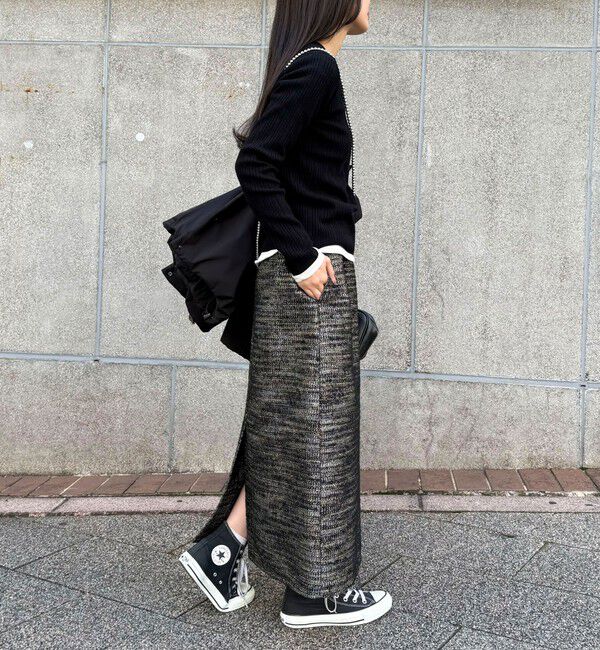 fredy emue「ラメツィードスカート」|スカート|