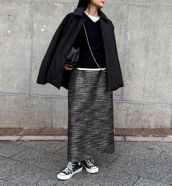 fredy emue「ラメツィードスカート」|スカート|