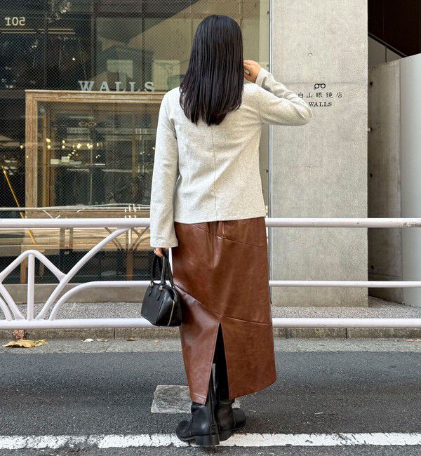 fredy emue「ヴィンテージライクレザースカート」|スカート|