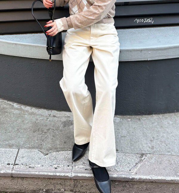 fredy emue「【待望の新色＆サイズ展開追加／@sora_522m企画】BASIC STRAIGHT DENIM」|デニム|