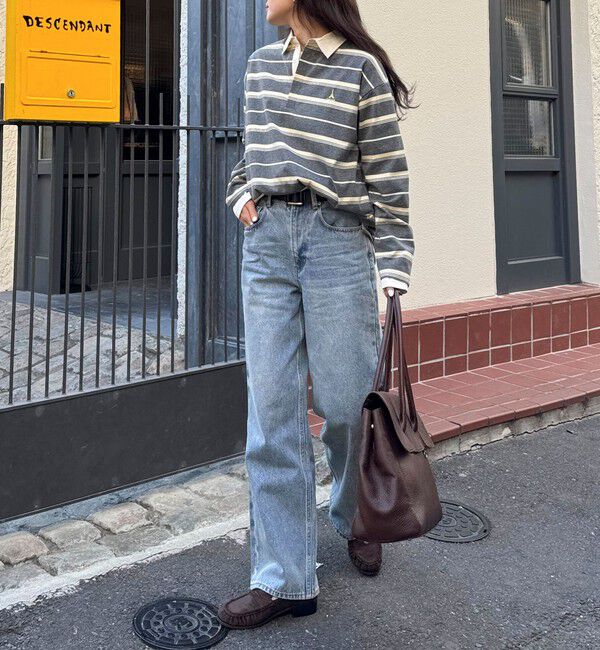 fredy emue「【待望の新色＆サイズ展開追加／@sora_522m企画】BASIC STRAIGHT DENIM」|デニム|