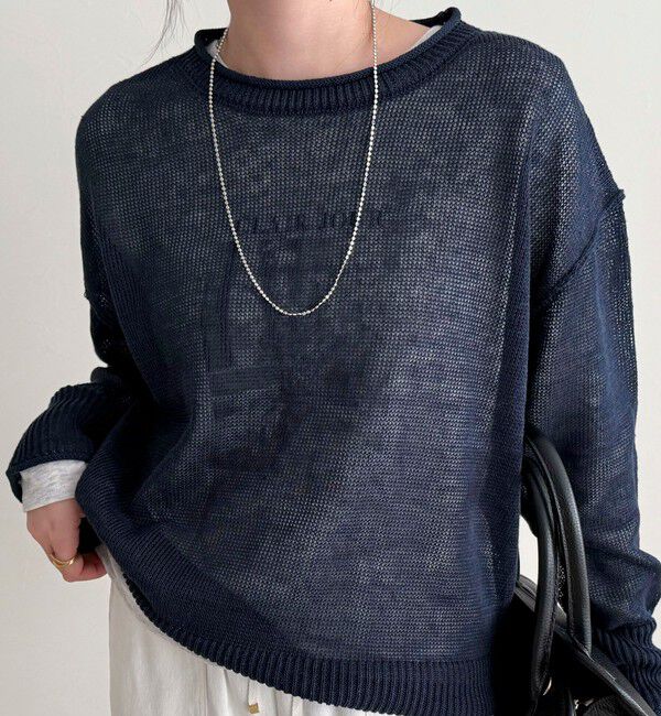fredy emue「LINEN100ニットプルオーバー」|ニット・セーター|