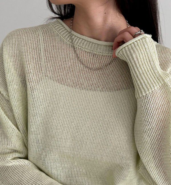 fredy emue「LINEN100ニットプルオーバー」|ニット・セーター|