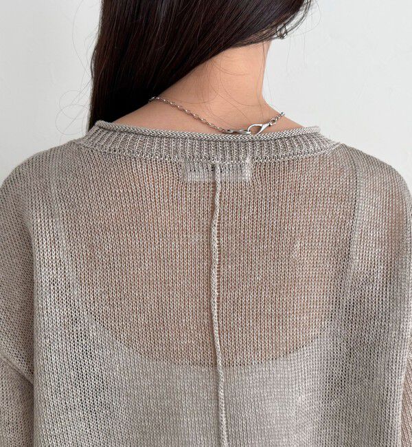 fredy emue「LINEN100ニットプルオーバー」|ニット・セーター|