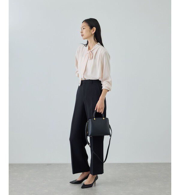 ROPE「トリアセダブルクロス ストレートワイドパンツ/イージーケア・セットアップ対応・26SS」|チノ|