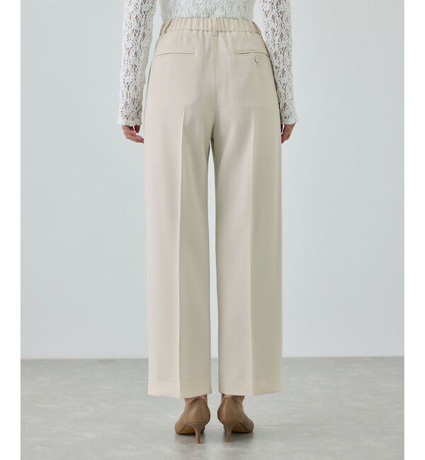 ROPE「トリアセダブルクロス ストレートワイドパンツ/イージーケア・セットアップ対応・26SS」|チノ|