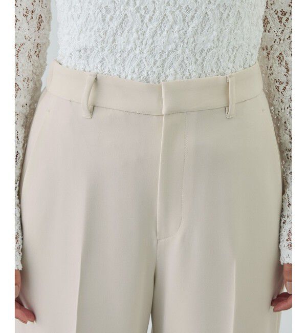 ROPE「トリアセダブルクロス ストレートワイドパンツ/イージーケア・セットアップ対応・26SS」|チノ|