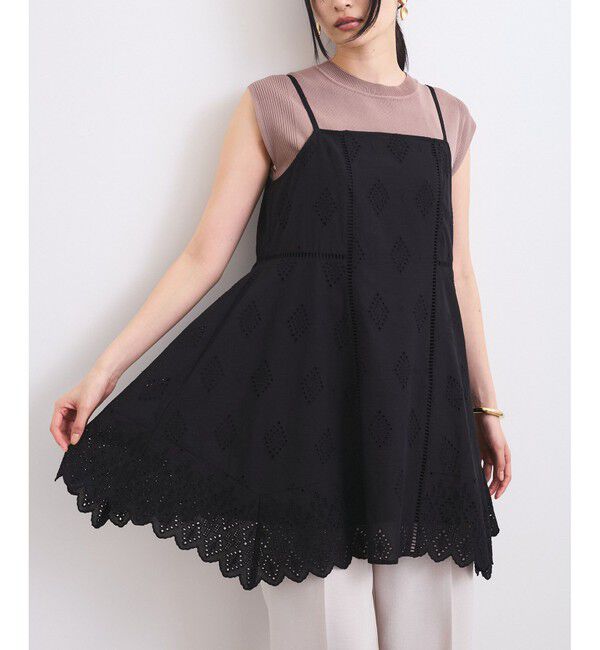 VIS「カットワークレースキャミミニワンピース」|ワンピース|クロメイン